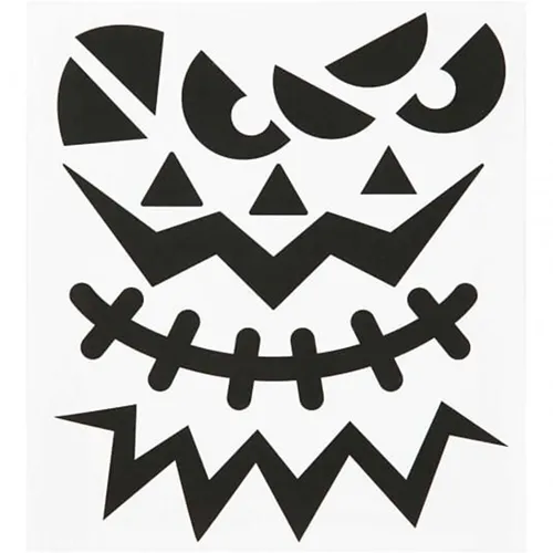 Sticker Halloween - Große Gesichter