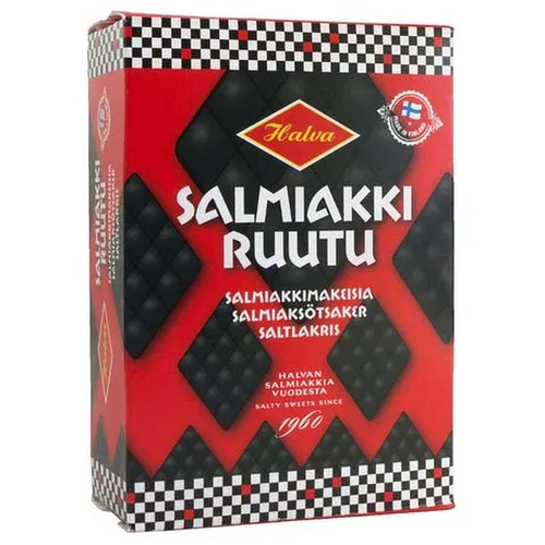  Salmiakki Ruutu, Halva Salmiak-Rauten, 240 Gramm 16,46 EUR / kg