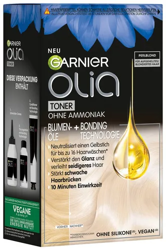 GARNIER Haartönung Garnier Olia Toner, Intensivtönung, bis zu 16 Haarwäschen, vegane Formel