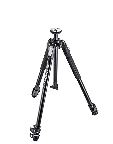 Manfrotto Aluminium Dreibeinstativ MT190X3 - 3 Segmente - Stativ für Kameras, mit Schnellverschlüssen und umkehrbarer Mittelsäule für maximale Flexibilität. Ideal für Fotografen, die Wert auf Stabilität und Mobilität legen.