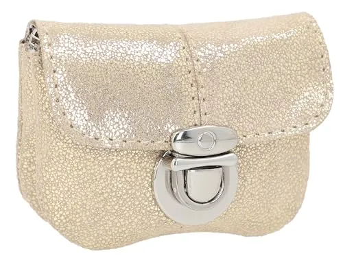 Gusti Gürteltasche Leder - Eskil Gürteltasche Bauchtasche Portemonnaie Geldbörse Silber Leder