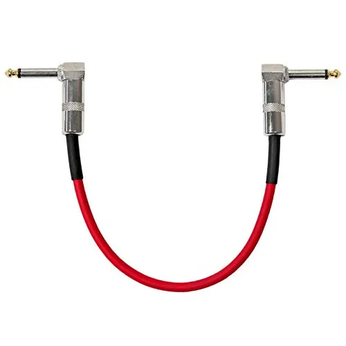 keepdrum GC028 Patchkabel Klinke Winkelstecker 30cm rot
