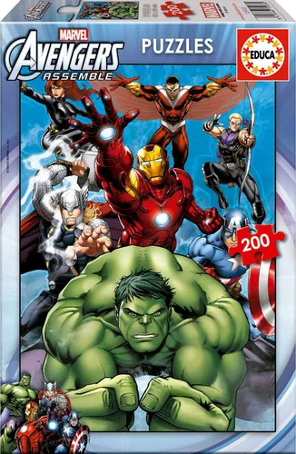 Educa Borras - Puzzle Marvel Avengers 200 elementów - Oficjalny produkt premium
