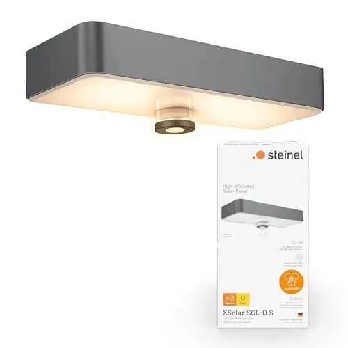Steinel Solarleuchte XSolar SOL-O S 1800 K – Insektenfreundliche Wegbeleuchtung mit Bewegungsmelder - Die Steinel Solarleuchte bietet ein sanftes 1800 K Amberlicht, das Insekten abwehrt, und zuverlässige Beleuchtung durch einen 360° Bewegungsmelder. Ideal für Garten und Terrasse, mit einfacher Montage und leistungsstarkem Akku.