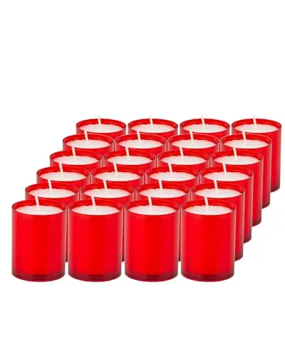 Sovie CANDLES Refill Kerzen Rot 24 Stück in rot von Sovie Candles