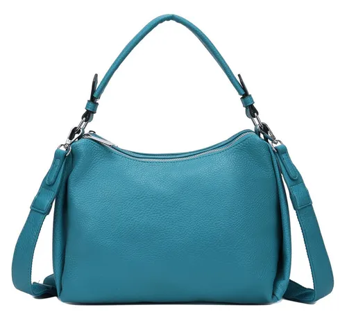 ITALYSHOP24 Schultertasche DAMEN TASCHE SHOPPER Umhängetasche Crossover Hobo Bag Leder Optik (Spar-Set: Tasche mit 2 Gürtel. Zusatz Stoffgurt/Umhängeband, mit Schultergurt), Henkeltasche Reisetasche Crossbag für Büro Freizeit Urlaub BodyBag