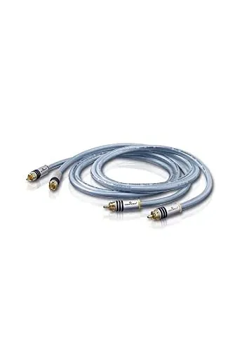 Oehlbach XXL Series 2 - High-End Stereo Audio Cinchkabel - HiFi-Kabel mit mehrfacher Schirmung und HPOCC Kupfer für optimale Signalübertragung, ideal für Audiophile und Musikliebhaber.