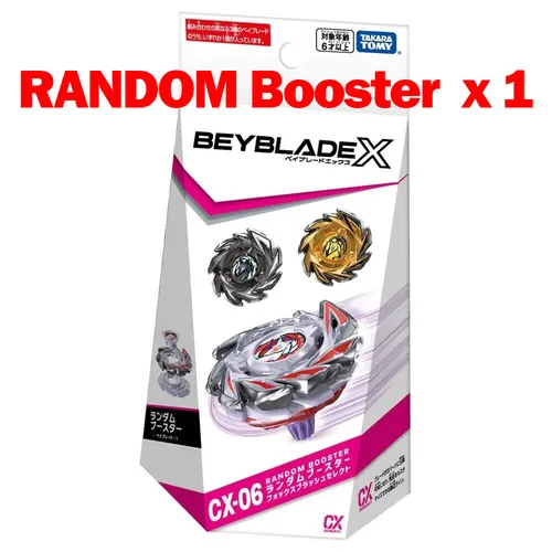  In Stock) Takara Tomy Beyblade X CX-06 Random Booster FoxBrush Select (RANDOM