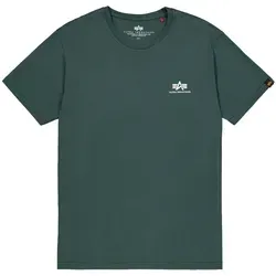 Alpha Industries Herren Basic T-Shirt mit kleinem Logo - T-Shirt für Herren im Regular Fit, aus hochwertigem Combed Cotton, blickdicht und ideal für lässige Outfits.