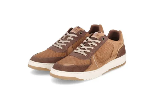 Bullboxer Leder-Sneakers in Cognac, Größe 41 - Hochwertige Herrensneakers aus Leder in Cognac, mit rutschhemmender Laufsohle und verstärkten Kappen für optimalen Komfort und Stil.