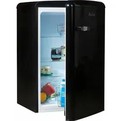 Amica VKS 15624-1 S Retro Vollraumkühlschrank - Kühlschrank der Retro Kollektion mit 120 l Nutzinhalt, automatischer Abtauung und eleganter LED-Beleuchtung – ideal für stilbewusste Küchen.