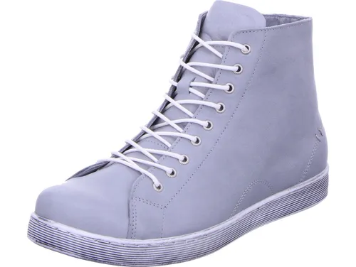 Grau Gr. 42 Wanderschuhe - Hochwertige Wanderschuhe aus butterweichem Rindsleder mit herausnehmbarer Innensohle und praktischer Reißverschluss-Schnürung für optimalen Komfort und Halt.