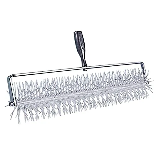 Karl Dahm Stachelwalze 250 mm – Professionelles Werkzeug für Fliesenleger - Farbroller für das Entfernen von Lufteinschlüssen in Bodenbeschichtungen, ergonomisch mit Teleskopstiel nutzbar und aus hochwertigem, langlebigem Aluminium gefertigt.