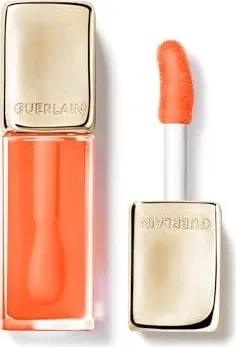 GUERLAIN KissKiss Bee Glow Oil 319 Peach Glow - Lippenstifte, 9,5 ml, pflegendes Lippenöl mit Honig, spendet Feuchtigkeit und verleiht zarten Glanz für wunderschöne, geschützte Lippen.
