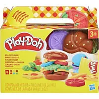 Play-Doh Burger Spielset mit Knetwerkzeugen und Spielknete, Basteln