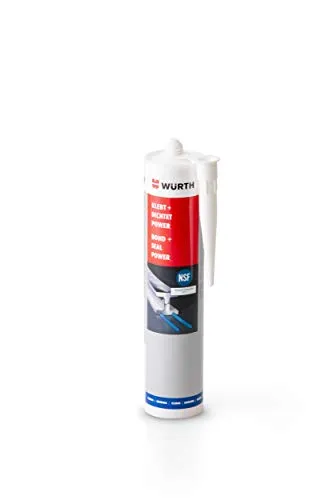 Würth Klebt + Dichtet Power 300ml - Konstruktionskleber für starke Verbindungen, ausgezeichnete Haftung auf nahezu allen Untergründen, elastisch und UV-beständig – ideal für professionelle Anwendungen.