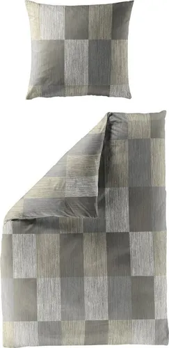 BIERBAUM Mako-Satin Bettwäsche im Karo-Design - Hochwertige Mako-Satin Bettwäsche von Bierbaum im eleganten Karo-Design. Der feine Stoff sorgt für ein angenehmes Schlafklima und ist bügelleicht. Mit praktischem Reißverschluss für einfachen Bezug.