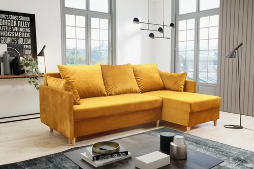 KIER FURNITURE Ecksofa 210x140 cm mit Schlaffunktion
