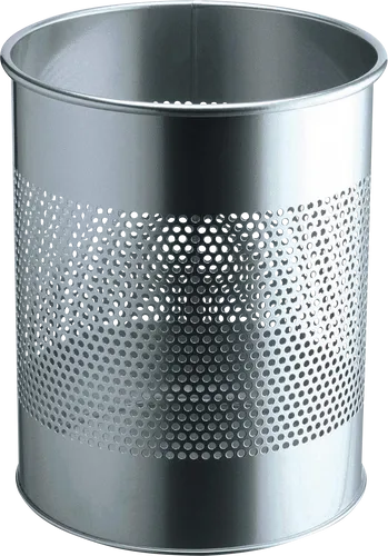 DURABLE 331023 - Robuster 15 l Abfallbehälter aus Metall, stilvolles Design für Büros und repräsentative Räume