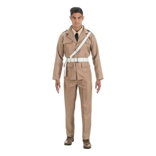 Chaks Kostüm Gendarme Saint-Tropez Herren - Kostüm-Outfit für Erwachsene, inspiriert vom berühmten Gendarme von St. Tropez, inklusive Jacke, Hose und Gürtel mit Holster - perfekt für Karneval und Themenpartys.