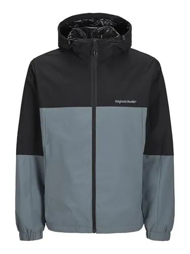 JACK & JONES Herren Übergangsjacke Jorvesterbro Hood Jacket - L - Funktionsjacke aus robustem, wasserabweisendem Material, mit verstellbarer Kapuze und durchgehendem Reißverschluss – ideal für wechselhafte Tage.