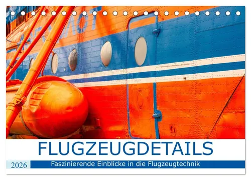 CALVENDO Wandkalender Flugzeugdetails - Faszinierende Einblicke in die Flugzeugtechnik (Tisc