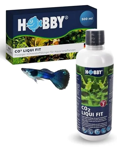 HOBBY Aquaristik CO2 Liqui Fit I 500 ml I flüssiger Kohlenstoffdünger für Aquarienpflanzen I CO2 Dünger für Süßwasseraquarien I Pflanzendünger Aquarium I unterstützt Fotosynthese & Pflanzenwachstum