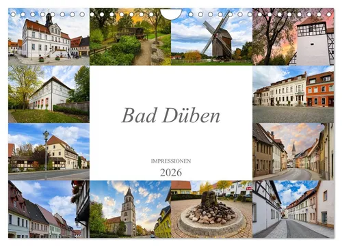 Bad Düben Impressionen (Wandkalender 2026 DIN A4 quer), CALVENDO Monatskalender