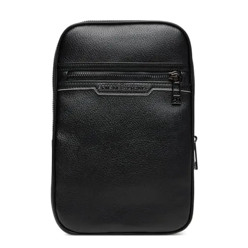Armani Exchange Cedric Slingbag schwarz - Stylische Handtasche aus Lederimitat in Schwarz, ideal für den urbanen Look und praktische Aufbewahrung.