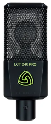 Lewitt LCT 240 PRO Standard Mikrofon - XLR Kondensatormikrofon für Gesang und Podcasts, bietet Record-Ready Sound für schnelle Ergebnisse und kommt mit Mikrofonhalterung, Windschutz und Transporttasche.