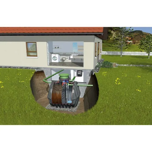 Vollbiologische SBR-Kleinkläranlage 2-4 EW begehbar