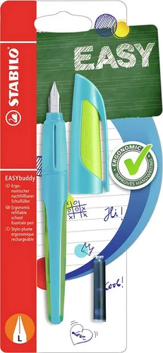 STABILO Füller Stabilo Füller EASYbuddy hellblau/limette Blister hellblau/limette