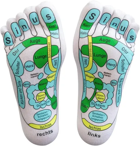 Produktbild Maximex Fußreflexzonen-Massagesocken Gr. 39-41, punktgenaue Fußreflexzonenmassag