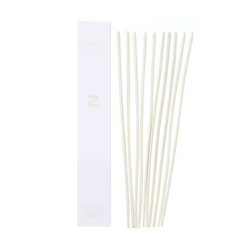 MILLEFIORI 10 weiße Ersatzstäbchen ZONA für Diffuser 500 ml - Duftstäbchen
