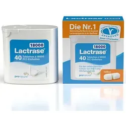 LACTRASE 18.000 FCC Tabletten teilbar im Spender 40 St