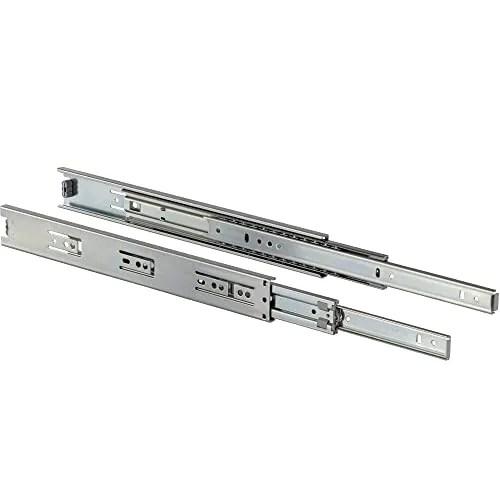 Schubladenschiene Vollauszug 300 mm Kugelauszug Schienen - KTS 5632 | Stahl verzinkt | Teleskopschiene Schubladen und Schubkästen | Teleskopauszug kugelgelagert | 1 Paar - Auszüge für Küchen-Schränke