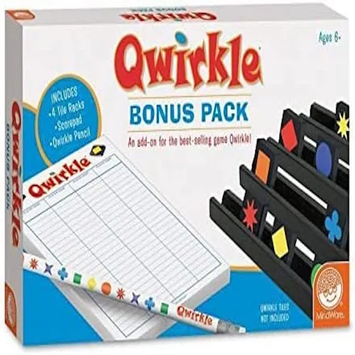 MindWare , Qwirkle Bonus Pack, Board Game, Ages 8+, 2-4 Players Qwirkle: Bonus P