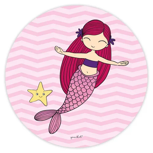 Meerjungfrau Mauspad I rund Ø 22 cm I dv_667