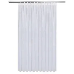 Gerster Gardine Laura - Elegante Voile Gardine (1 St) - Gardinen aus 100% Polyester, transparent und geräuschdämpfend, ideal für stilvolle Fensterdekoration. Maße: 450 cm x 150 cm, Pflegeleicht und formbeständig.