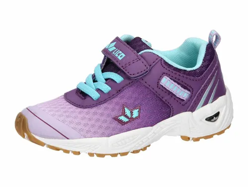 Lico Barney VS Sportschuhe für Kinder - Violette Klettschuhe - Hallenschuhe für aktive Kinder, mit flexibler TPR-Laufsohle für optimale Traktion und angenehmem Tragegefühl dank Textilfutter. Ideal für Freizeit und Sport.