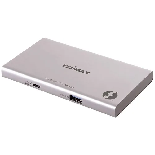 Edimax 5-in-1 Thunderbolt™ 4 Mini-Docking-Station - Weiteres Notebook-Zubehör mit 85W Stromübertragung, ideal für schnelle Datenübertragung und Unterstützung von bis zu 6 Thunderbolt 3 Geräten.
