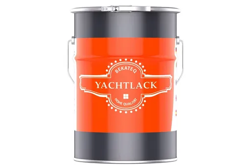 BEKATEQ LS-100 Bootslack Anthrazitgrau 2,5 Liter - Hochbelastbarer Yachtlack für Holz, wetterbeständig und süß- sowie seewasserfest. Ideal für Yachten und Gartenmöbel, leicht zu verarbeiten und UV-beständig.