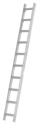 Hymer Dachleiter 10 Sprossen, Aluminium - Leiter aus Aluminium, tragbar und leicht mit nur 4,9 kg. Ideal für sicheres Arbeiten auf Dächern, Länge 2800 mm und hohe Tragfähigkeit von 150 kg.
