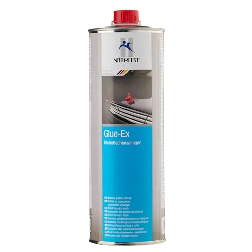 Normfest Glue-Ex Klebeflächenreiniger – Farbloser Reiniger zum gründlichen Entfetten und Vorbereiten von Klebeflächen im KFZ-Bereich, rückstandsfrei und zuverlässig für optimale Haftung – 1000ml