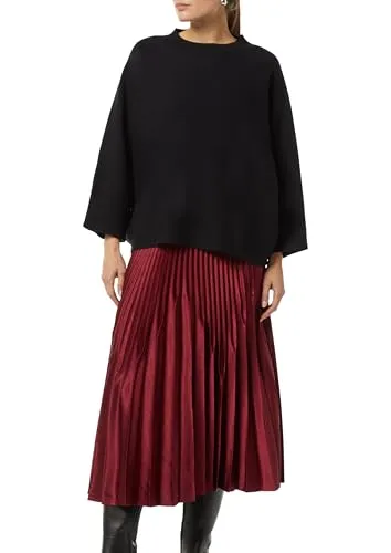 comma Poncho Indoor-Poncho Strickpullover mit Fledermausärmeln - Ponchos – gemütlicher Strickpullover mit Fledermausärmeln, perfekt für einen lässigen Herbst-Look und vielseitig kombinierbar dank unifarbener Gestaltung.