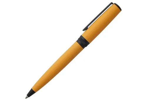 Hugo Boss Ballpoint Pen Gear Matrix Yellow - Eleganter Füllfederhalter in Gelb, nachfüllbar mit ergonomischem Griff – ideal für stilbewusste Erwachsene.