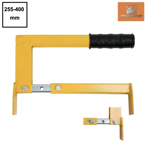 Vorel Pflastersteinträger Klinkerträger 28-50cm - Zangen-Set für Mauersteine, aus robustem Metall mit hoher Tragfähigkeit und einstellbarer Spannweite von 28-50cm, ideal für professionelle Anwendungen.