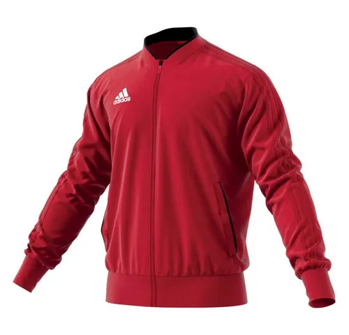 adidas Kinder Trainingsjacke Condivo 18, Power Red/Black/White, 164, CF4337 - Trainingsjacken mit gerippten Leistentaschen und Saum, bieten optimalen Komfort und Bewegungsfreiheit für aktive Kinder.