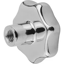 Produktbild STERNGRIFF, FORM:E DIN6336 D=M10, D1=50, H=34, EDELSTAHL POL