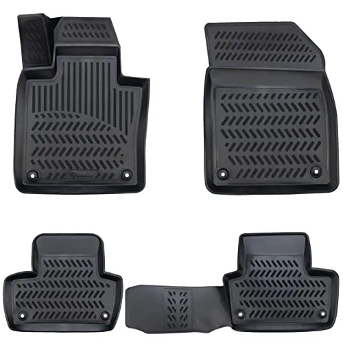ELMASLINE 3D Gummimatten Set für Dacia Duster 1. Gen. 2010-2017 - Fußmatten mit perfekter Passform für Dacia Duster 4x4, extra hoher 5cm Rand für optimalen Rundumschutz vor Schmutz und Flüssigkeiten. Pflegeleicht und strapazierfähig für lange Lebensdauer.